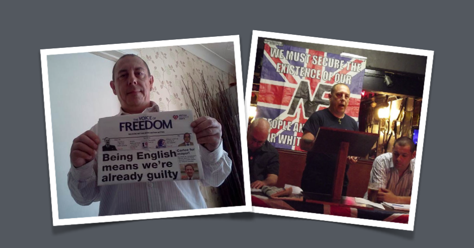 Darren Mark Lumb, who has pleaded guilty to directing antisemitic abuse at Jon Trickett MP. Image source: EDL News