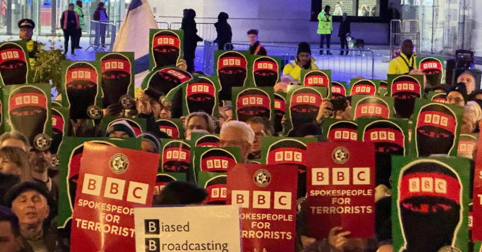 CAA protest outside the BBC on 25th February 2025