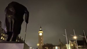 Light up London under the shadow of Sir Winston Churchill
