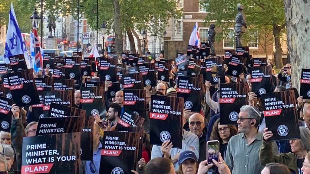 CAA rally outside Downing Street calls on the Prime Minister to present a plan to tackle antisemitism