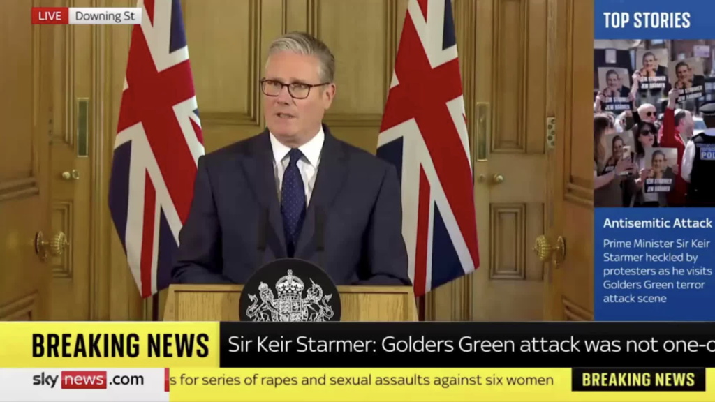 Sir Keir Starmer delivers statement on antisemitism