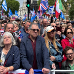 Rally against antisemitism outside Downing Street