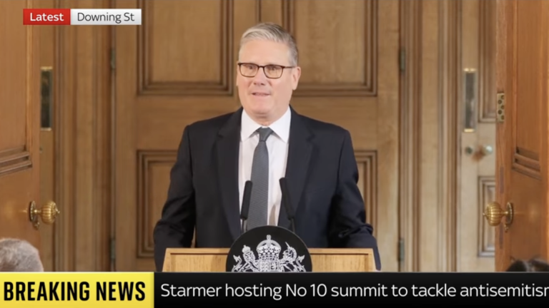 Prime Minister Sir Keir Starmer delivers remarks before antisemitism summit